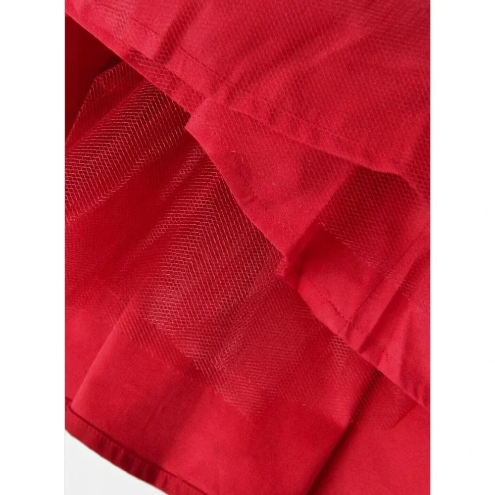 NWT! Reformation Fit & Flare Buttercup Strapless Midi Dress Cherry SIZE-10 - Picture 6 of 7